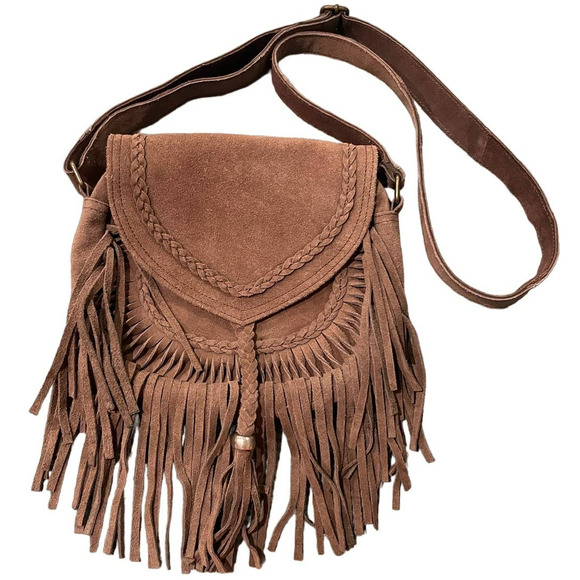 NWT S'roushaa Crossbody Hipster Rodeo Genuine Cowhide and Leather Bag